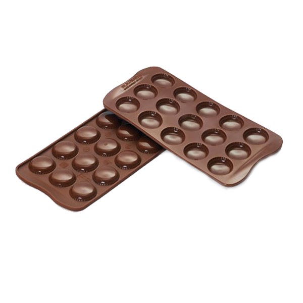 قالب شیرینی سیلیکومارت طرح ماکارون شکلاتی کد SCG21
