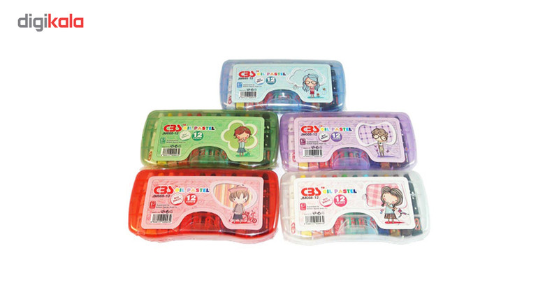 پاستل روغنی 12 رنگ سی بی اس کد JM668-12 D&P