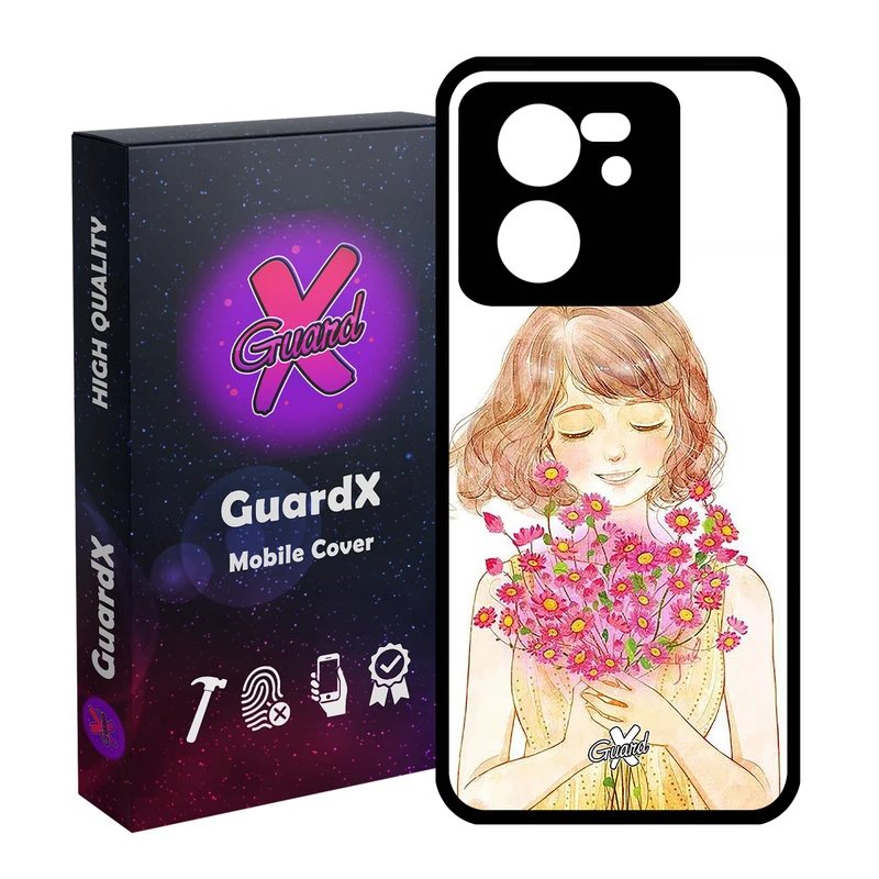 کاور گارد ایکس طرح دختر مدل Glass10239 مناسب برای گوشی موبایل شیائومی 13T/13T Pro/Redmi K60 Ultra