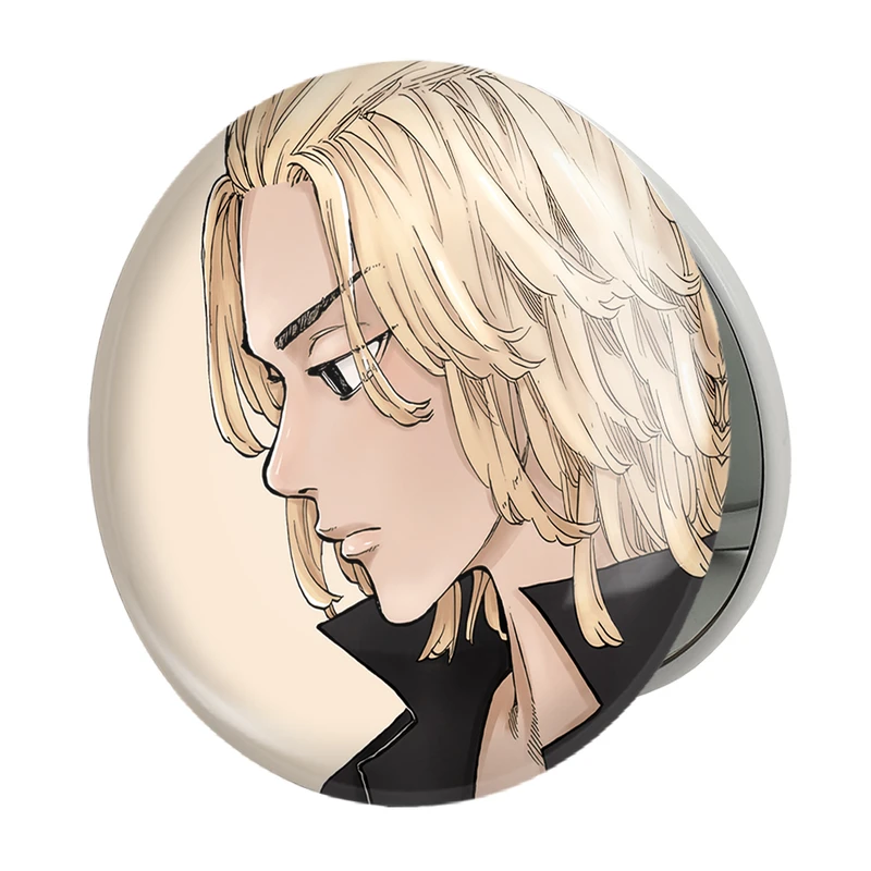 آینه جیبی خندالو طرح مایکی انیمه توکیو ریونجرز Tokyo Revengers مدل تاشو کد 10585 