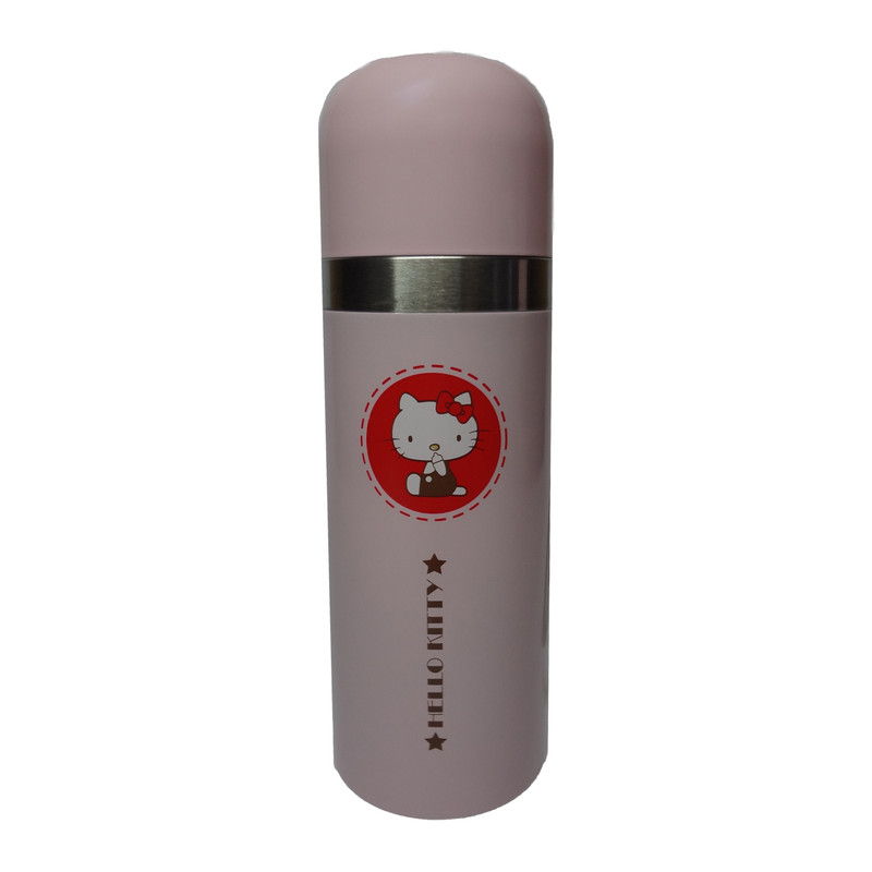 فلاسک کودک مدل MO114HKA طرح Hello Kitty گنجایش 500 میلی لیتر