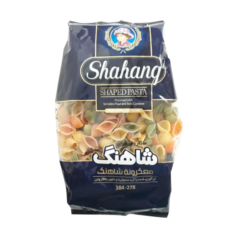 ماکارونی فرم صدفی سبزیجات شاهنگ - 400 گرم