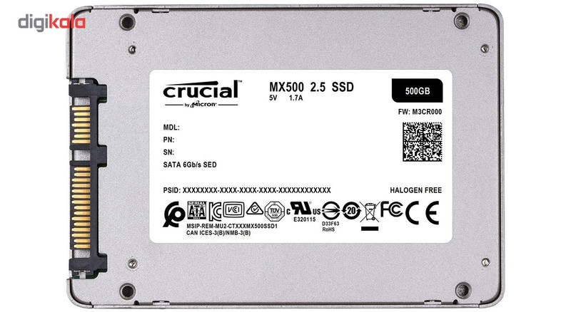 اس اس دی اینترنال کروشیال مدل MX500 ظرفیت 500 گیگابایت