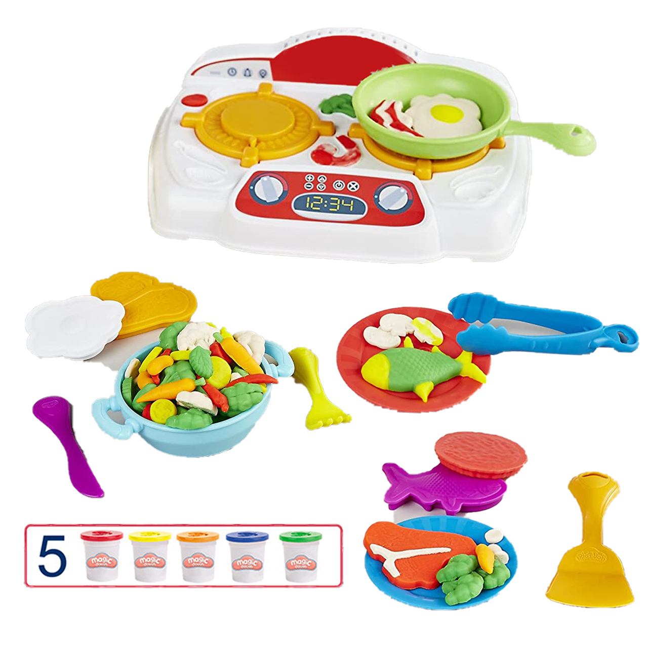 خمیر بازی طرح آشپزی مدل Magic Dough