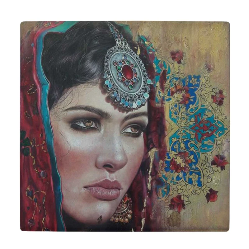 زیر لیوانی طرح بانوی شرقی کد    3603292_1417