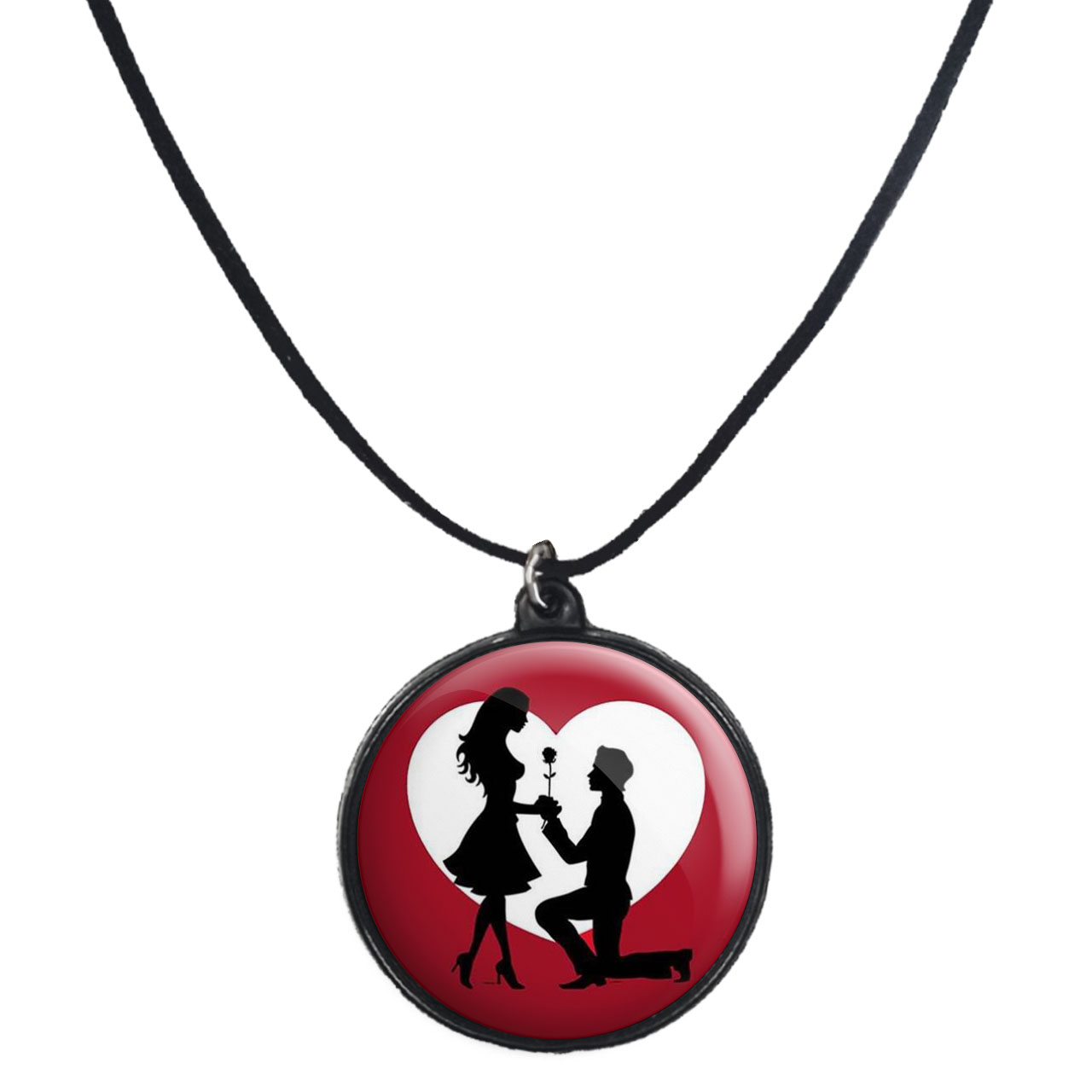 گردنبند پرمانه طرح عاشقانه کد pmb.5290 مدل دو طرفه