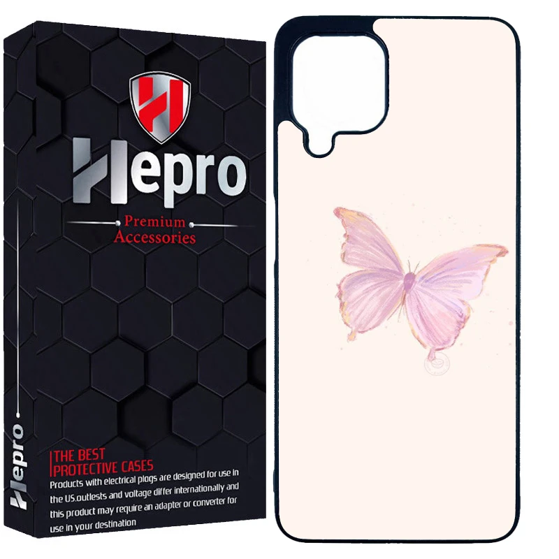 کاور هپرو طرح پروانه کد Dimo-336 مناسب برای گوشی موبایل سامسونگ Galaxy A22 4G