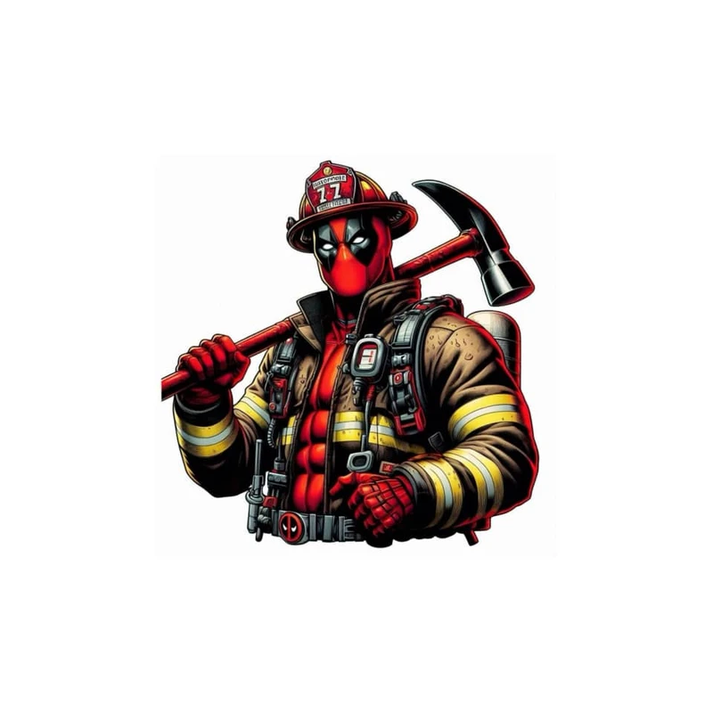 استیکر پارچه و لباس پاد آفرین مدل ددپول عنکبوتی کد 363