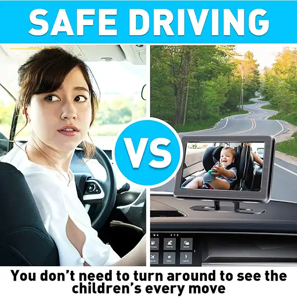 مانیتور و دوربین خودرو کودک مدل A3