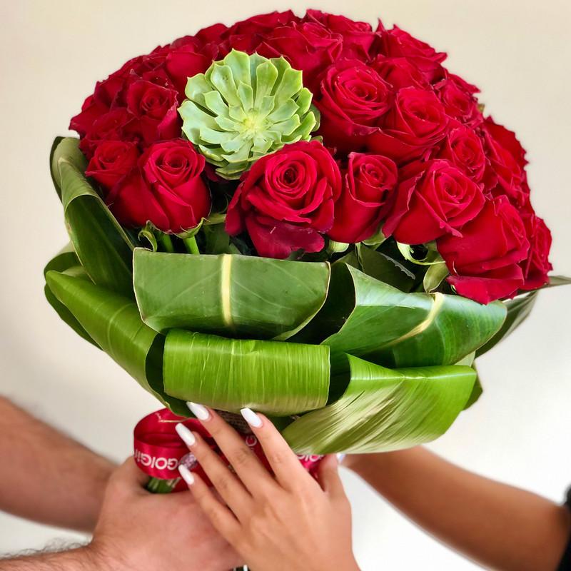 دسته گل رز هلندی گل گیفت کد GG0010