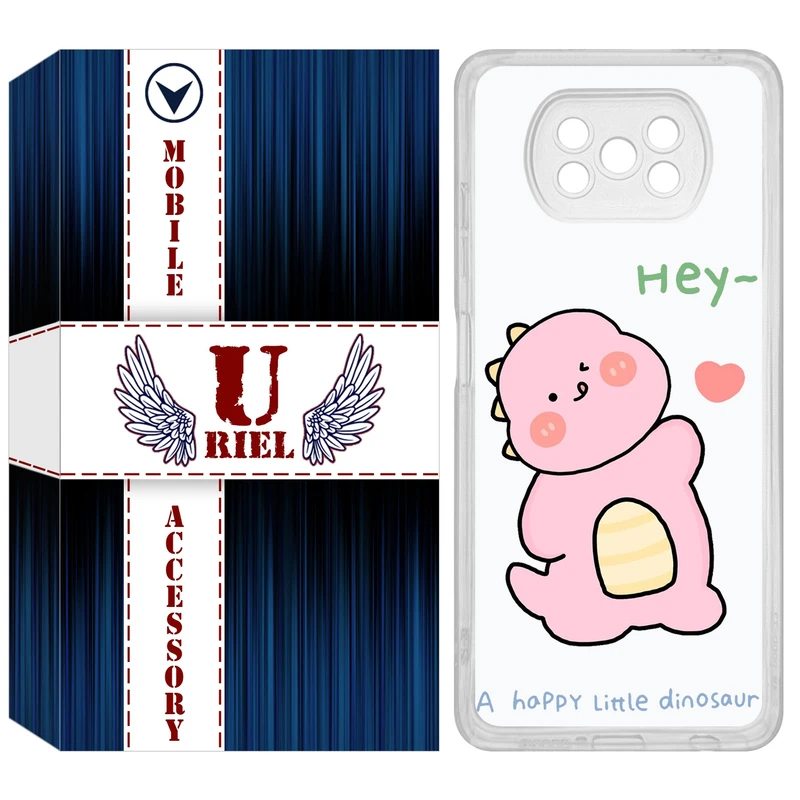 کاور یوریل مدل Clear کد 26 طرح دایناسور مناسب برای گوشی موبایل شیائومی Poco X3 / X3 Pro / X3 NFC