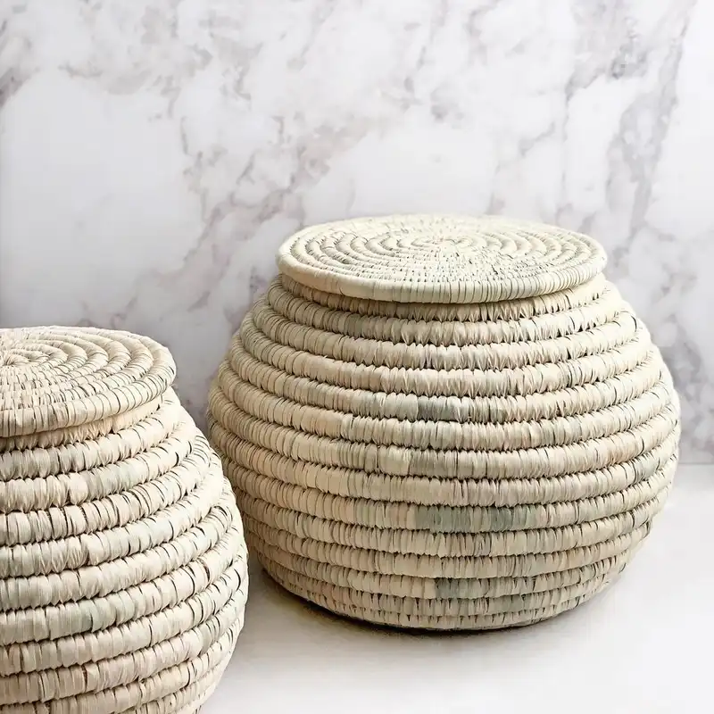 سطل برنج حصیری مهتاکدکور کد 15