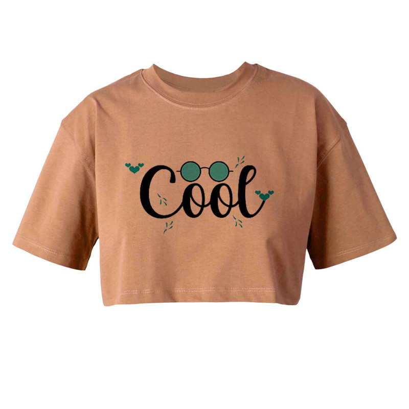 کراپ‌تاپ آستین کوتاه زنانه مدل COOL کد L45 K