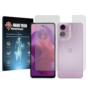 Nano tech matte screen protector suitable for Motorola Moto G24 mobile phone along with back of the phone