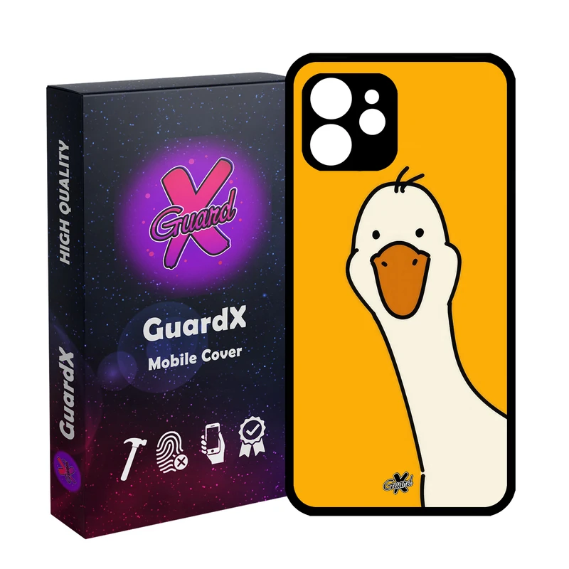 کاور گارد ایکس طرح اردک مدل Glass10656 مناسب برای گوشی موبایل اپل iPhone 12