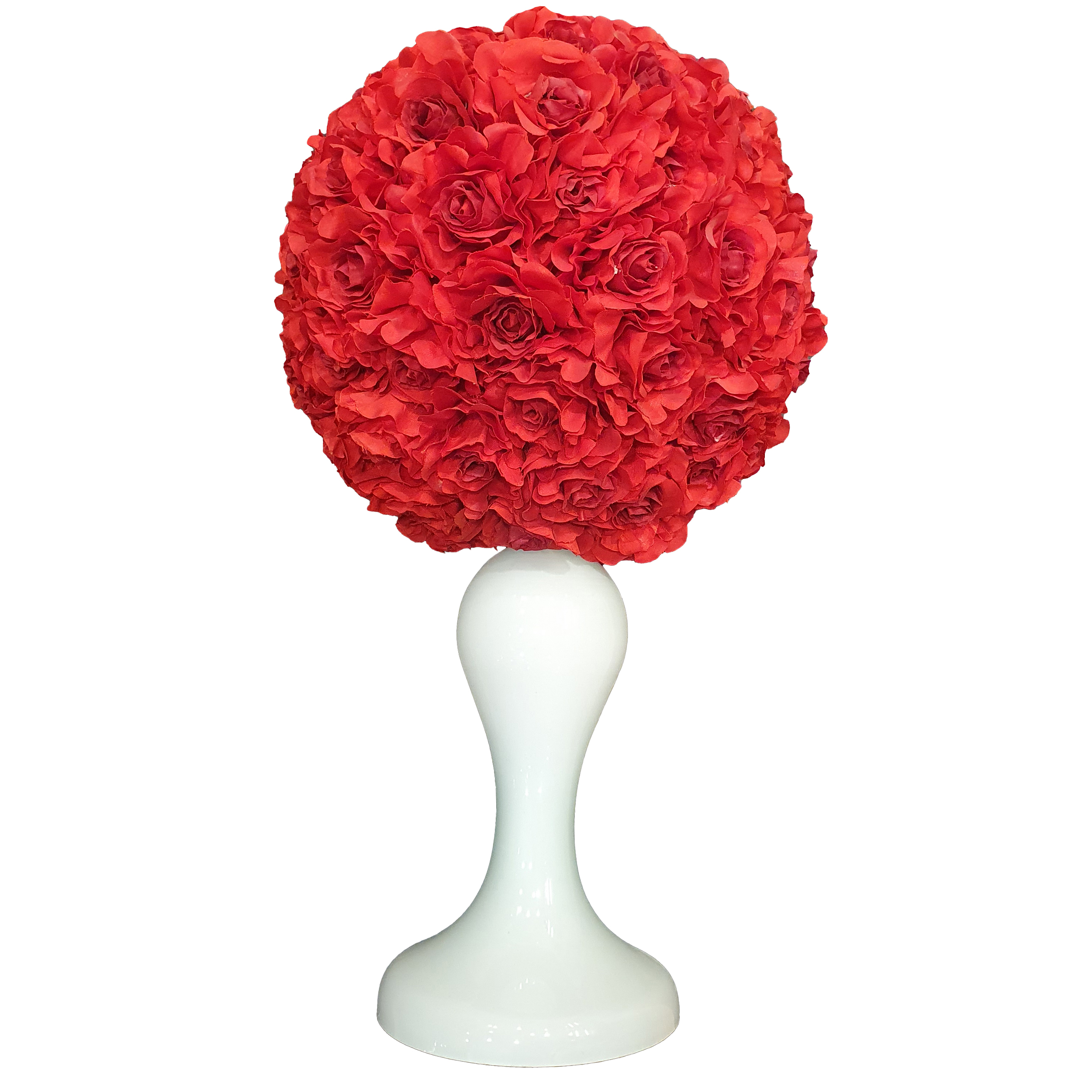 گلدان به همراه گل مصنوعی مدل رز 7000