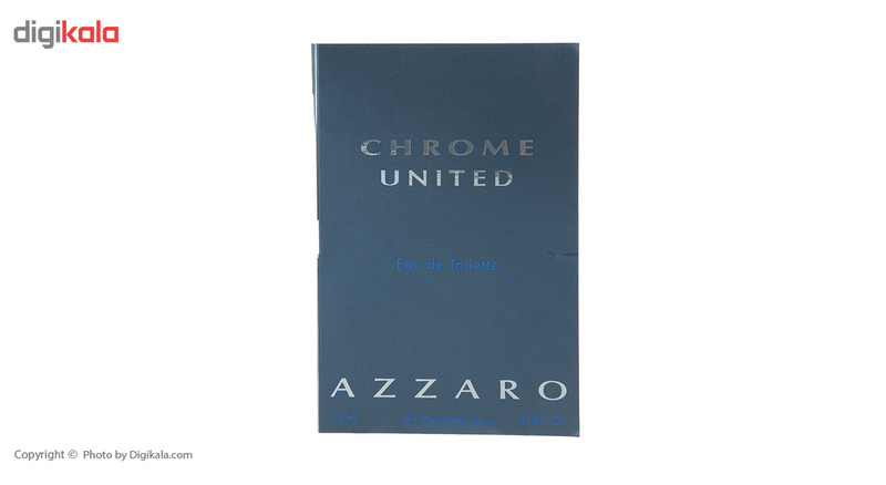 تستر ادو تویلت مردانه آزارو مدل Chrome United حجم 1.2 میلی لیتر