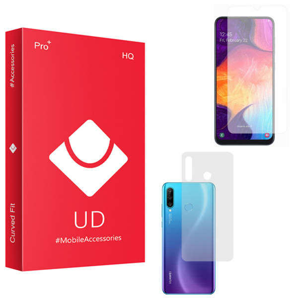 محافظ صفحه نمایش یو دی مدل HQ مناسب برای گوشی موبایل هوآوی P30 Lite به همراه محافظ پشت گوشی