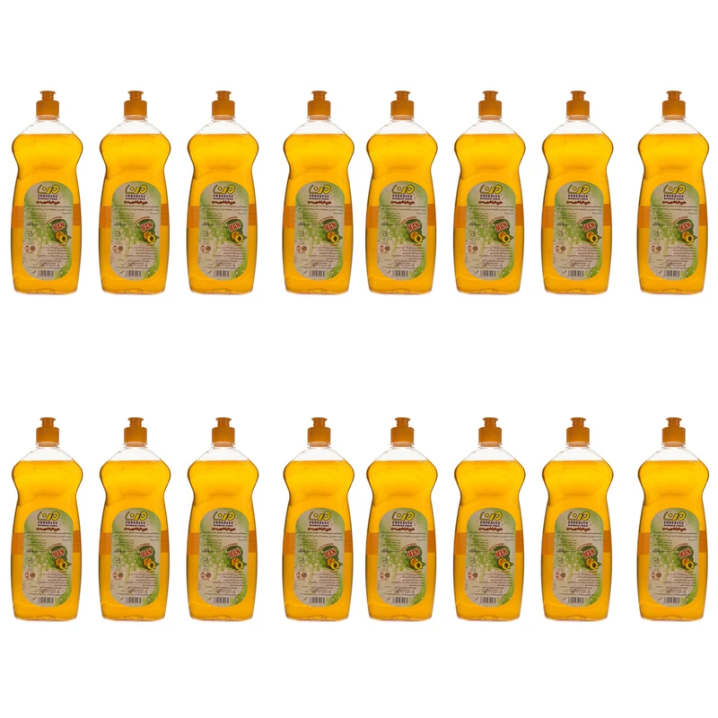 مایع ظرفشویی من مدل Peach حجم 750 میلی لیتر مجموعه 16 عددی