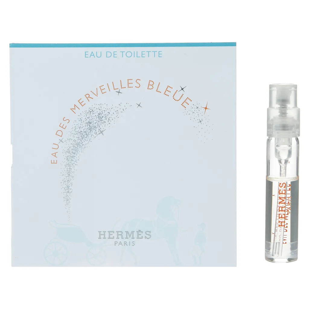 تستر ادو تویلت زنانه هرمس مدل Eau des Merveilles Bleue حجم 2 میلی لیتر