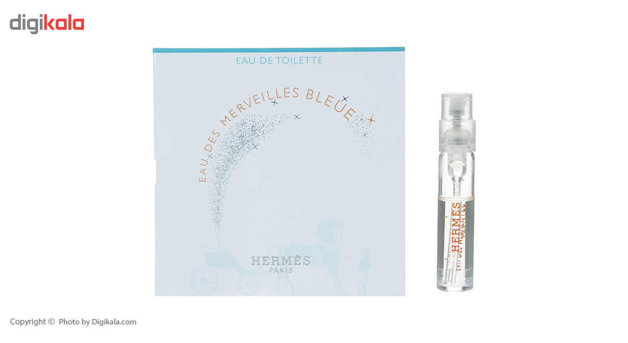 خرید ساعت مچی ارزان تستر ادو تویلت زنانه هرمس مدل Eau des Merveilles Bleue حجم 2 میلی لیتر