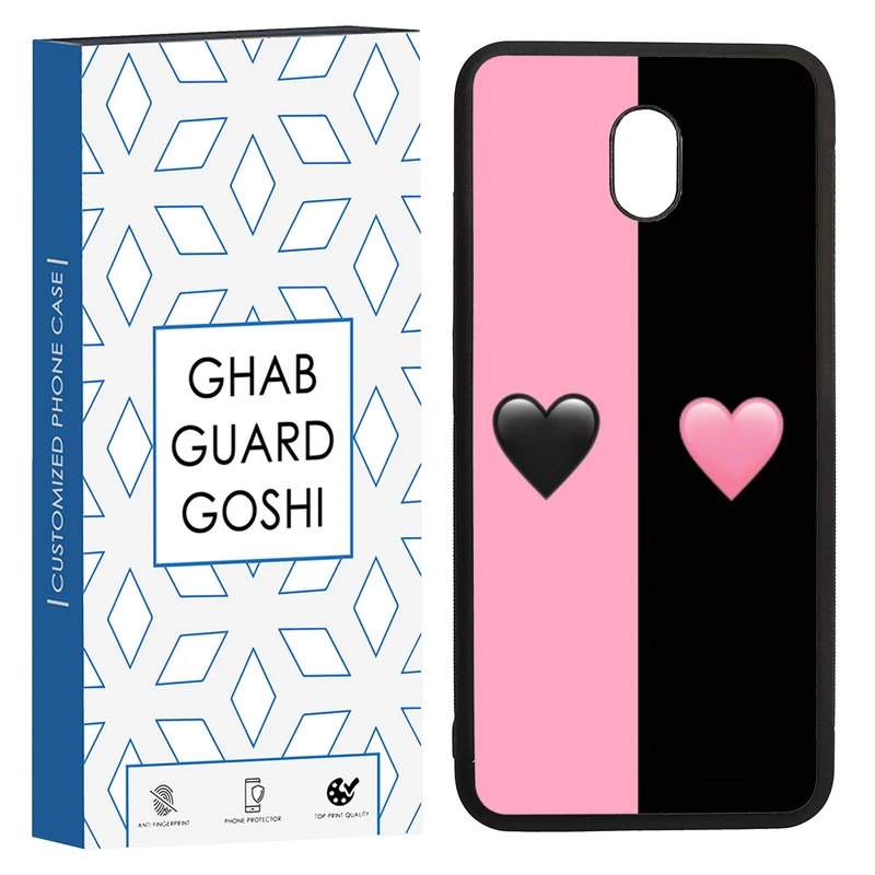 کاور قاب گارد گوشی طرح صورتی مشکی کد TPU-251 مناسب برای گوشی موبایل شیائومی REDMI 8A