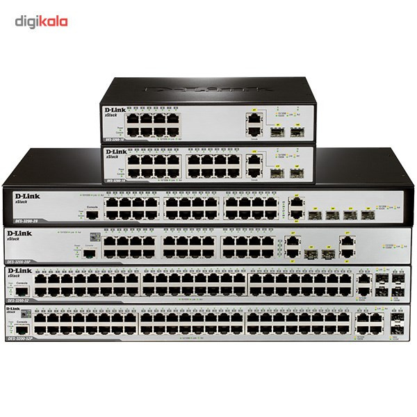 سوییچ گیگابیتی 48 پورت دی-لینک سری اکستاک مدل DES-3200-52 1