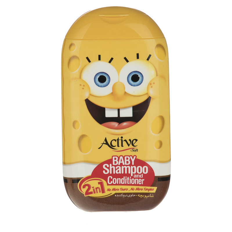 شامپو بچه اکتیو مدل Sponge Bob مقدار 280 گرم شامپو بچه اکتیو مدل Sponge Bob مقدار 280 گرم