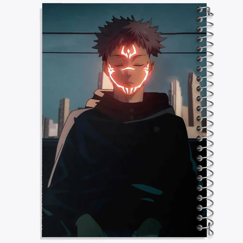 دفتر ژورنال نویسی 50 برگ خندالو مدل نقطه ای طرح ریومن سوکونا انیمه جوجوتسو کایزن کد 11087