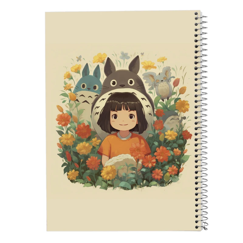 دفتر ژورنال نویسی 50 برگ مدوپد مدل نقطه ای طرح Ghibli کد DF2499