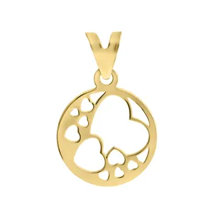 آویز گردنبند طلا 18 عیار زنانه اقلیمه مدل VT506