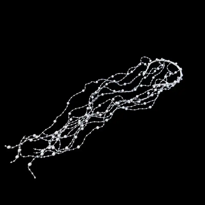 تل مو زنانه مدل آبشاری مرواریدی 2 کد 02