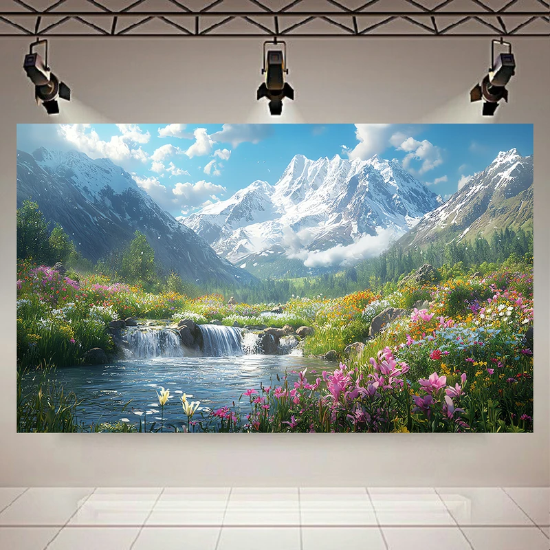  پوستر طرح طبیعت مدل دشت و کوهستان کد PD20819