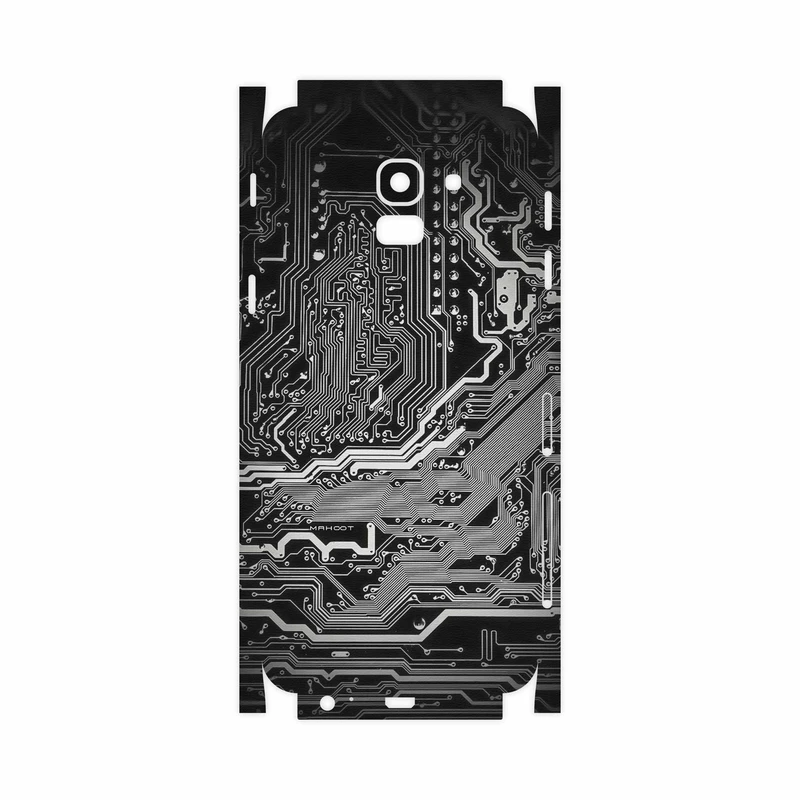 برچسب پوششی ماهوت مدل Black Printed Circuit Board-FullSkin مناسب برای گوشی موبایل سامسونگ Galaxy J6