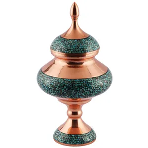 شکلات خوری مسی و فیروزه کوب گالری گوهران مدل 1490