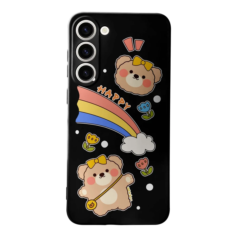 کاور قاب گارد طرح خرس رنگین کمان کد m10728 مناسب برای گوشی موبایل سامسونگ Galaxy S23