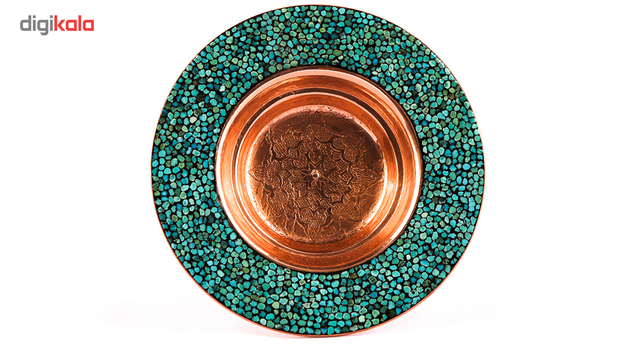 شیرینی خوری مسی و فیروزه کوب گالری گوهران مدل 1492