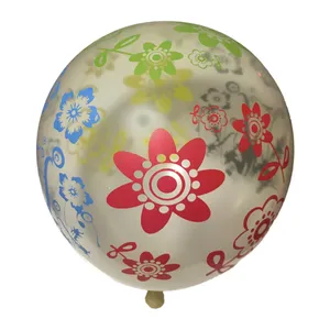 بادکنک لاتکس مدل Glass Flower بسته 40 عددی