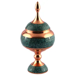 شکلات خوری مسی و فیروزه کوب گالری گوهران مدل 1494