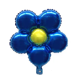بادکنک فویلی مدل Blue Flower