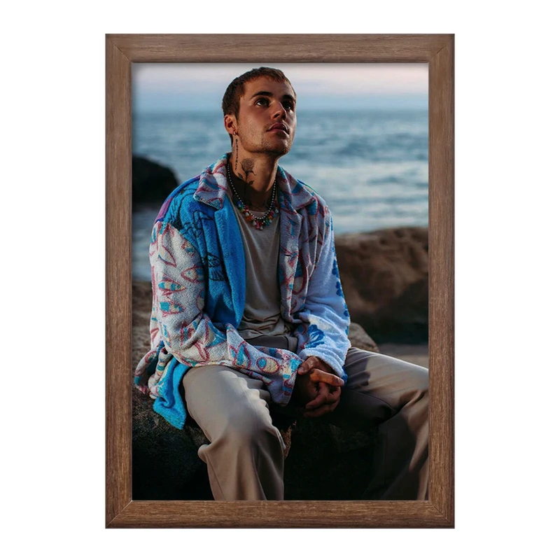 تابلو خندالو طرح جاستین بیبر Justin Bieber  کد 19026