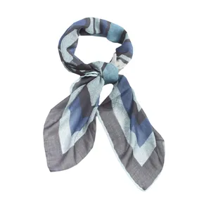 روسری زنانه مدل حریر نخ دستدوز قواره 90 