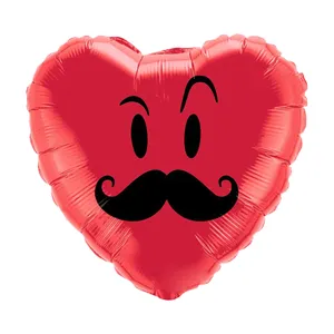 بادکنک فویلی مدل Love Mustache