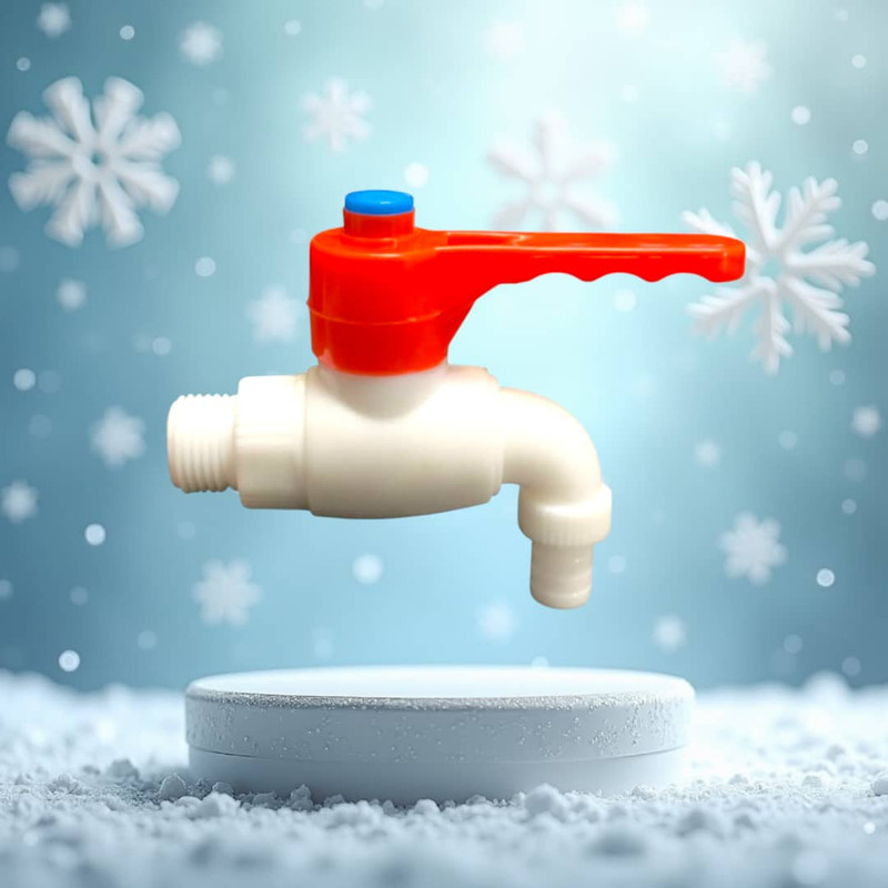 شیر حیاطی پلاستیکی مدل دسته گازی کد 7