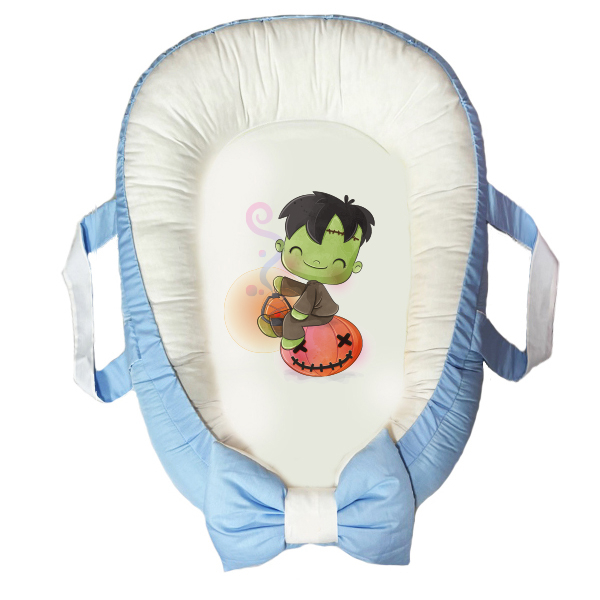 سرویس خواب سه تکه نوزاد مدل گارد محافظ دار طرح پسرکوچولو کد 047