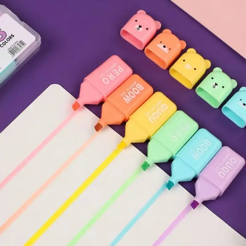 ماژیک علامت گذار مدل BOOW بسته 6 عددی