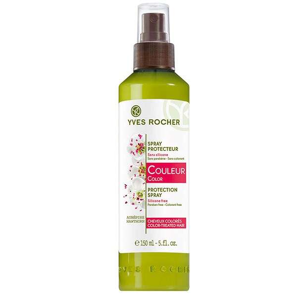 اسپری محافظت‌کننده موهای رنگ شده YvesRocher مدل Color-Protection حجم 150 میلی لیتر