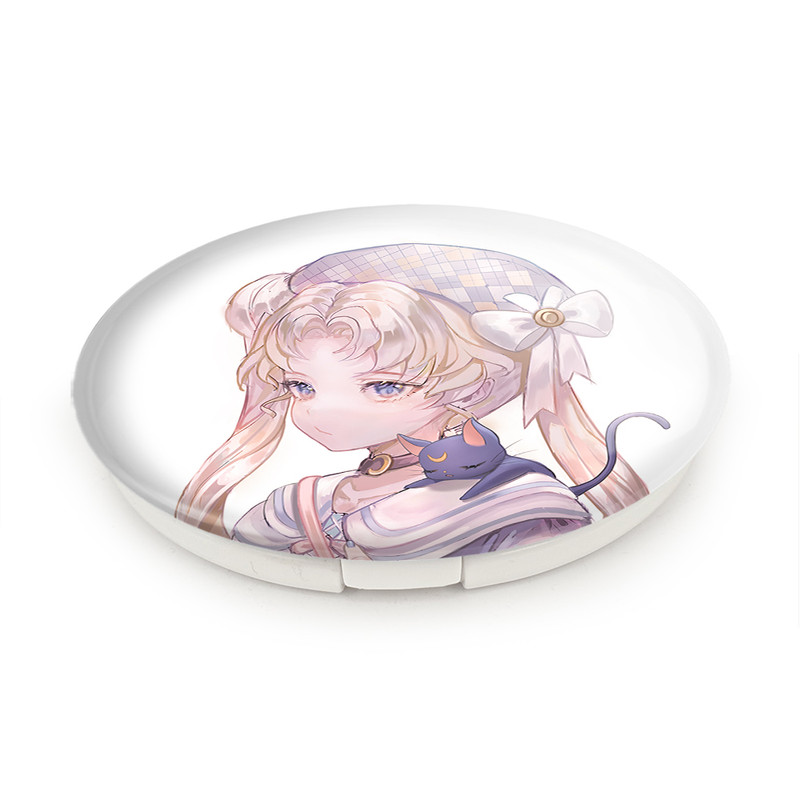 آینه جیبی خندالو طرح اوساگی تسوکینو انیمه سیلور مون Sailor Moon مدل تاشو کد 17417