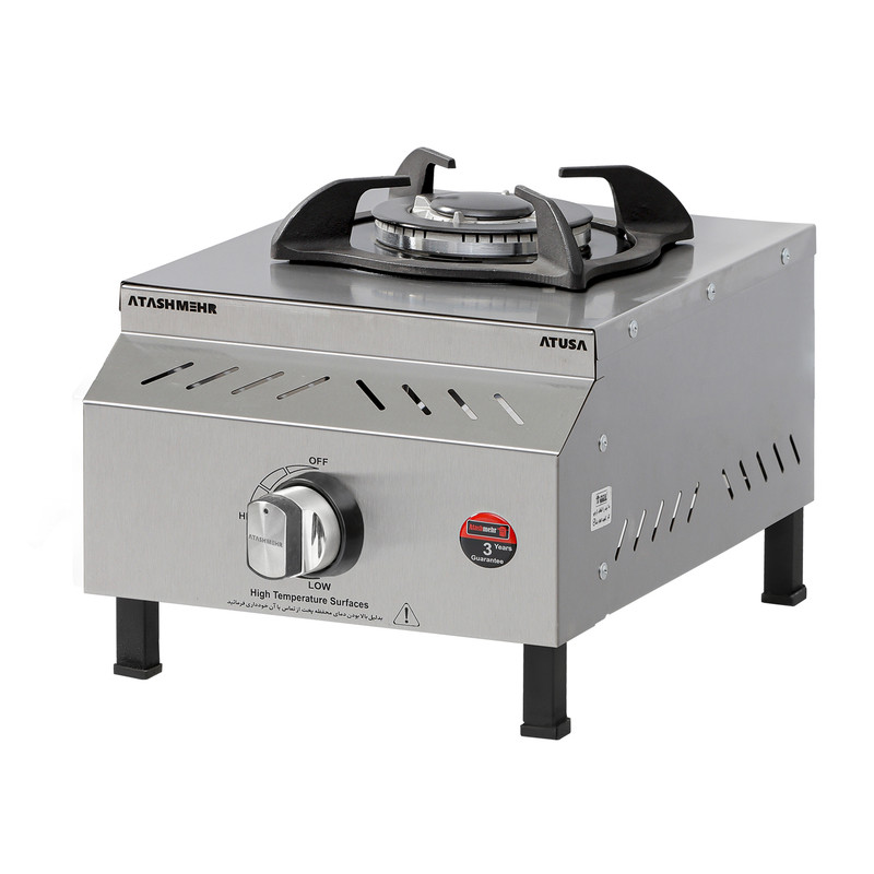 اجاق گاز تک شعله آتش‌ مهر مدل خوراک‌ پزی آتوسا