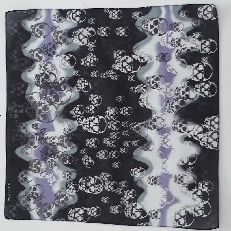 دستمال سر وگردن مدل violet skeleton